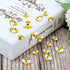 Hicarer 45 Pieces Tiny Bees Craft Decoration Party Decor Flatback Honey Resin Bee Shaped Embellishment with Storage Box for DIY Craft Home(0.51 In...
