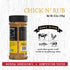 Rufus Teague - Chick N' Rub - Premium BBQ Rub - 6.2oz Bottle...