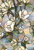 Artscape Star Magnolia | Window Privacy Film Stained Glass Pattern| Non-Adhesive & UV Protection | Easy to Apply & Removable | 24 x 36 inches | Ma...