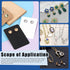 Glarks 550Pcs Earring Cards with Earring Backs and Self-Sealing Bags Kit, 9 x 6 cm 3 Colors Earring Display Cards Earring Holder Cards for Stud Ea...