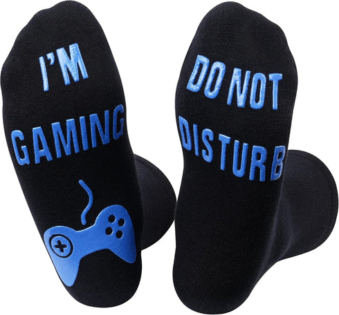 Nucinzua Birthday Gifts For Mens,Do Not Disturb Im Gaming Socks for Men,TeenBoy,Fathers Day Socks Gifts for Dad From Daughter...