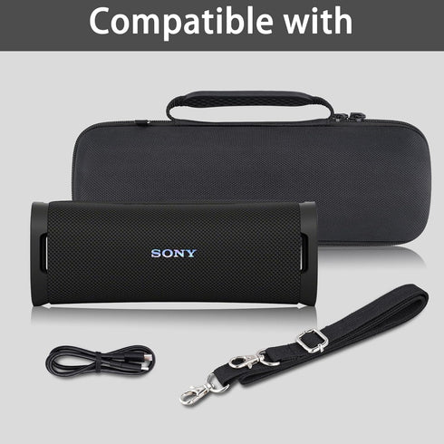 co2CREA Hard Case Replacement for Sony ULT Field 1 Wireless Ultra Portable Bluetooth Compact Speaker (Black Case)...