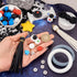 Magibeads 47Pcs Astronauts Airship Star Silicone Focal Beads 15mm Round Beads Big Silicone Rings Crystal Rhinestone Spacers Tassel Pendants Crafts...