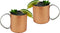 Copper Mug for Moscow Mules - 12-Ounce Copper-Clad Stainless Novelty Cup - Set Of 2...