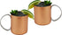 Copper Mug for Moscow Mules - 12-Ounce Copper-Clad Stainless Novelty Cup - Set Of 2...