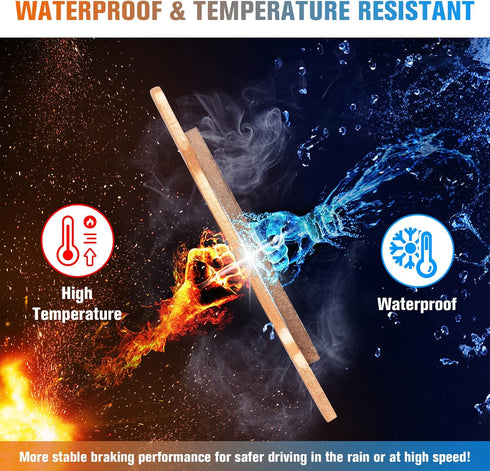 Youxmoto Brake Pads Ceramic Fit For Polaris Sportsman 400 450 500 600 700 800 HO EFI 4x4 2002-2014, Fit For Polaris Trail Blazer Boss 250 330 / fo...