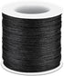 Black Nylon String, Anezus 0.8mm Nylon Thread Chinese Knotting Cord Tarred Twine Outdoor String for Braided Bracelets, Beading, Necklaces, Macrame...