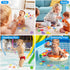 Bath Toys for Kids Ages 1-3 - Mold Free Baby Pool Toys for Toddlers with 2-in-1 Fishing Net Water Spraying Floating Animals and Foam Toy, Wind up ...