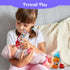 Baby Doll Bottles with Magic Disappearing Milk & Juice Playset, 6pc Pretend Baby Doll Accessories Set 4 Doll Feeding Toy Bottles and 2 Pacifiers, ...