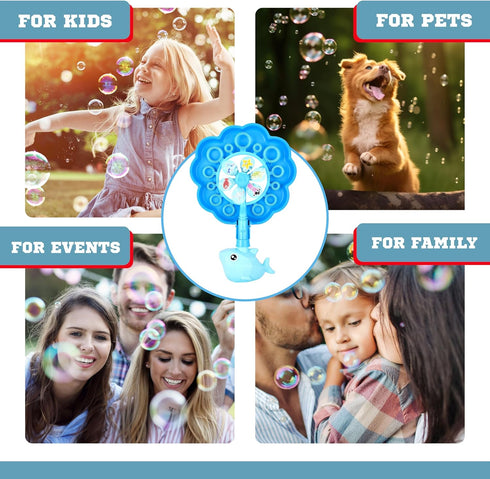 Botabee Cartoon Wind Bubble Wand - Foam Bubble Stick for Kids Party - Unique Spinner Bubble Maker - Indoor and Outdoor Bubble Blaster Fun - Though...