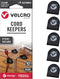 VELCRO Brand Cord Keepers | Soft Nylon Cable Clips Organize Wires in Home, Office, Desk or Nightstand | Removable Adhesive Back Holds Secure, Remo...