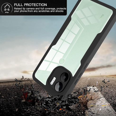 Ysnzaq Full Surround Clear Case for Xiaomi Redmi A1+ /Redmi A2+, Soft TPU Screen Protection with Wireless Charging Phone Cover for Xiaomi Redmi A1...