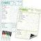 CLEVER CLEAN Magnetic Dry Erase Chore Chart - 8.5"x12" Behavior Responsibility Chore Board for Kids, Teenagers - 6 Extra Fine Point Markers Includ...