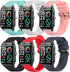 6Pack Bands Compatible with Fitpolo Smart Watch IDW13, 22mm Soft Silicone Sport Band Strap intended for Fitpolo IDW13 Smartwatch...