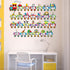 Outus 6 Pieces Alphabet Train Wall Decals Peel Stick Animals Alphabet Wall Sticker Early Learning Classroom Bedroom Nursery Playroom Decoration fo...