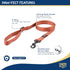 5' Heavy Duty Dog Leash for Large Dogs, Durable Walking & Training Leash for Puppies & Adult Dogs, D-Ring for Waste Bag Storage, Brick...