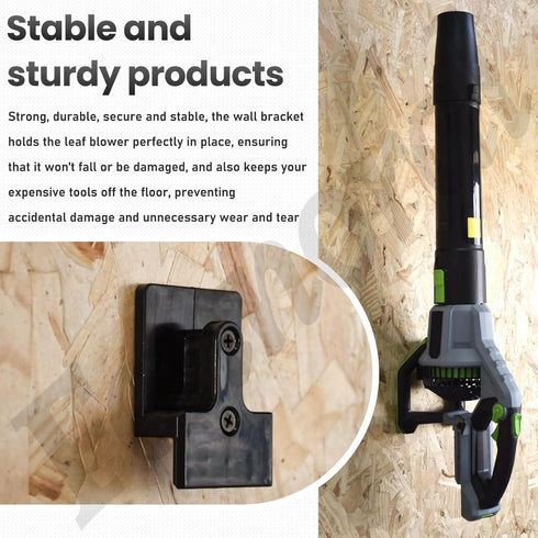 Blower Wall Mount/ Wall Mount Hanger for EGO Leaf Blower 765 CMF Power+ LB7654, Plastic Wall Holder Wall Bracket for Hanging Leaf Blower...