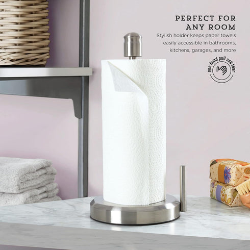 Kamenstein Perfect Tear Paper Towel Holder, 13-Inch, Silver...