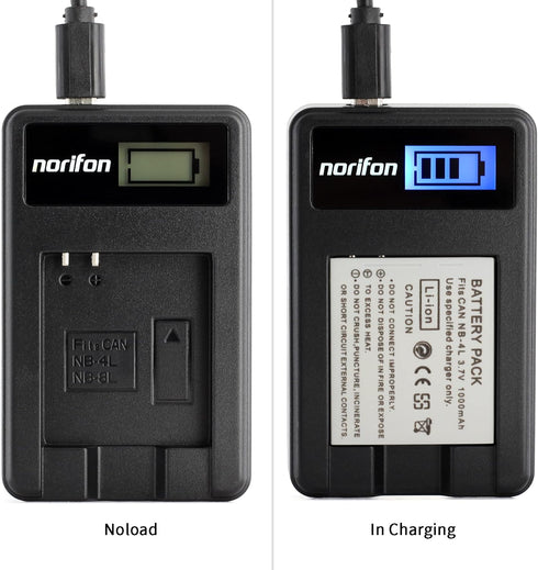 NB-4L LCD USB Charger for Canon PowerShot SD750 SD780 is SD1000 SD1100 is SD1400 is A2200 A3100 is, IXY Digital 60, IXUS 220 HS, Digital IXUS 70 C...