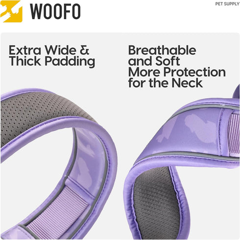 Premium Dog Collar | Super Adjustable for All Breeds, Quick Release Buckle | Extra Soft and Widened Padding & Reflective Trim Design for Safety (X...