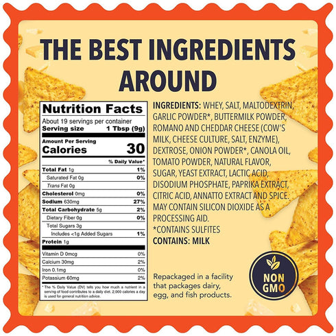 Nacho Cheese Seasoning - XL 6 oz Bag - Zested Mega Cheese Flavor in Every Bite - Gluten-Free and Nut-Free - Goes Great On Snacks, Appetizers, Dips...