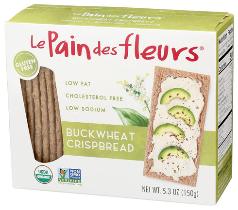 Le Pain des Fleurs Crispbread, Buckwheat, 5.3 ounce...