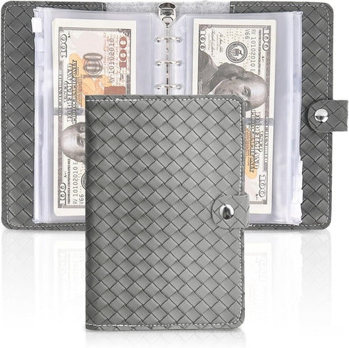 LIZIMANDU Cash Envelopes for Budgeting,Budget Binder with 12Pcs Budget Planner with Cash Envelopes,Money Organizer for Cash,PU Leather A6 Binder f...