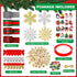 284 Pieces Christmas Ornaments DIY Christmas Tree Ornaments Christmas Arts and Crafts for Kids Adult Xmas Decorations Supplies...