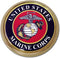 Elektroplate Officially Licensed Large United States Marine Corps Crest All Metal Emblem for SUVs/Trucks | Universal Fit at 3.5" x 3.5" | Weatherp...