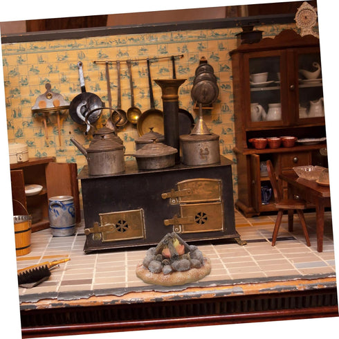 Miniature Bonfire Resin Fake Fire Micro Campfire Model Miniature Decoration Miniature Fire Miniature Things Trinkets Accessories Decorations Manua...