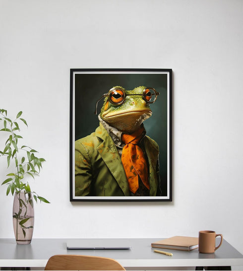 SKRYUIE Paint by Numbers Frogs for Adults, Acrylic Oil Painting by Numbers Kits Suits for Beginner with Paintbrushes Brushes Paintwork Art Crafts ...