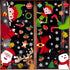 90shine 314PCS Christmas Decorations Window Clings - Xmas Holiday Snowflake Santa Elf Reindeer Gnome Peeking Decals, Winter Wonderland Party Suppl...