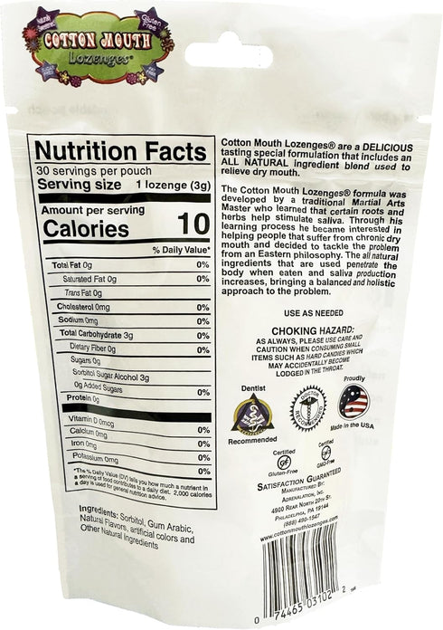 Dry Mouth Relief Fruit Mix 3.3oz Bag (1 Bag) | Relieves Dry Mouth & Increases Saliva Production, Sugar Free, Gluten Free, Delicious Fruit Flavor, ...