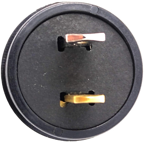 Black Mid-Century Embossed Lamp Plug, Antique Bakelite Electrical Plug...
