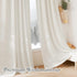 RYB HOME Semi Sheer Valances - Linen Textured Sheer Curtains Small Window Tiers Farmhouse Decor for Kitchen Bathroom Cafe Bedroom, Linen, Wide 52 ...