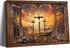 Balgardekor Christian Three Crosses Painting Canvas Print Wall Art Home Decor Bedroom Living Room Office Farmhouse (1, Three Crosses, 16 x 24 Inch...