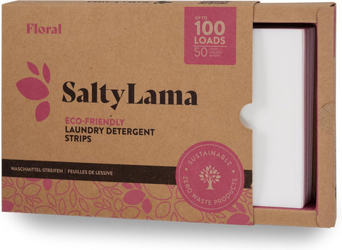 Laundry Detergent Sheets - Easy to Use - Fast Dissolving - 50 Sheets (Up to 100 Loads) - No Wasteful Plastic, Floral Scent...