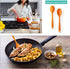2 Pcs Silicone Spoons for Cooking Heat Resistant, Non-Stick Mixing Spoon for Kitchen Cooking Baking Stirring Mixing Basting Tools (Orange)...