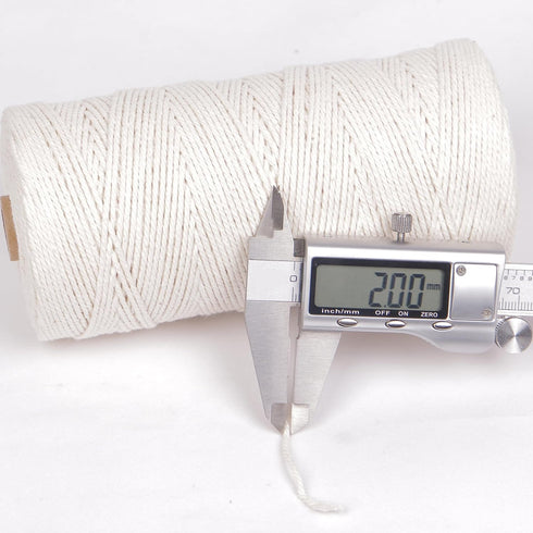 656ft Butchers Cotton Twine String 2mm Cooking Twine Food Safe for Bakers, Meat and Roasting, Gift Wrapping, Crafting & Knitting...