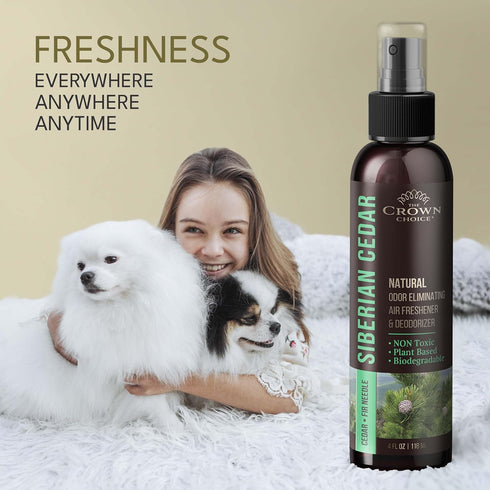 Natural Cedar Oil Spray— Non Toxic Cedar Essential Air Freshener Spray for Closets, Cedarwood, Rooms,Toilet & Laundry—Safe to Use around Children ...