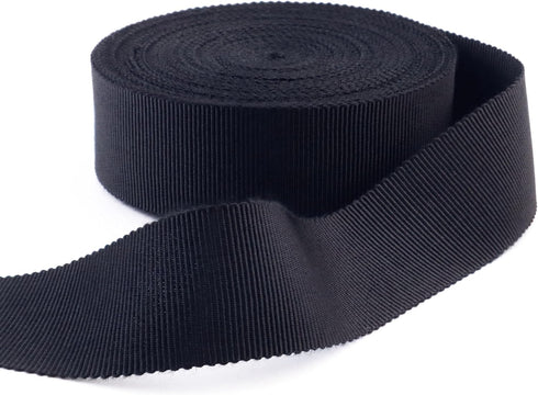 Petersham Ribbon 1 Inch Vintage Ribbon for Millinery Hat Craft(Black)...