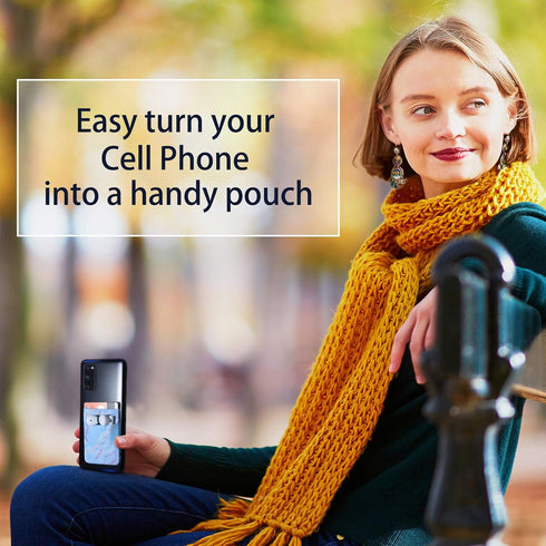 Weewooday 6 Pieces Phone Card Pocket Holder Stretchy Spandex Wallet Pocket Marble Pattern Double Pouch Credit Card ID Case Pouch Sleeve Adhesive S...