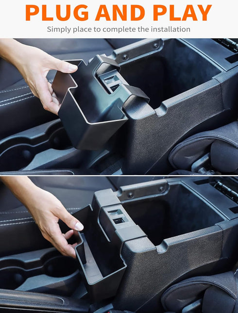 Savadicar JK Center Console Hanging Storage Box, Armrest Organizer Tray for 2011-2018 Jeep Wrangler JK JKU 2/4 Door, Interior Accessories, Patente...