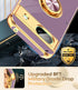 LeYi for Google Pixel 8A Phone Case: with 360° Rotatable Ring Holder Magnetic Kickstand, Plating Rose Gold Edge Protective Google Pixel 8A Case, P...