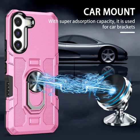 for Samung Galaxy S22 Plus Case S22+ Plus Case with Ring Kickstand Military Grade Shockproof Case Cover Anti-Scratch Protective Armor for Galaxy S...