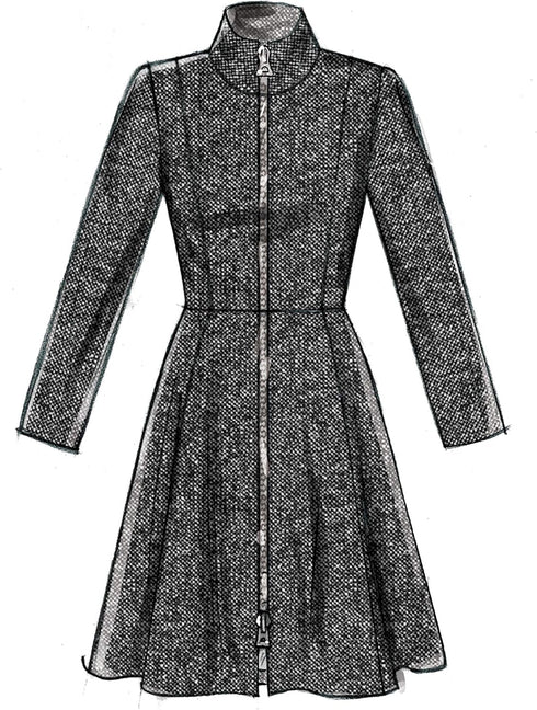 McCall's Patterns McCall's Women's Knee and Ankle Length Formal Winter Coat Sewing, Plus Sizes 18W-24W Patterns...