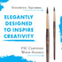 Princeton, Size 6 Artist Neptune, Brushes for Watercolor Series 4750, Round Synthetic Squirrel, Dark Wood...