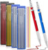 2 Pcs Welders Pencil with 48 PCS Round Refills Mechanical Pencils Metal Welding Marker for Tube Pipe Fitter Welder Steel Construction Woodworking ...