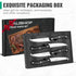 HAUSHOF Steak Knives Set of 4, Premium Stainless Steel Serrated Steak Knife Set with Gift Box, Full Tang and Ergonomic Handle, Gifts Knife Set for...