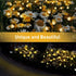 8 Modes Firefly Garden Lights Solar Outdoor - Waterproof Fairy Lights with 1200mAH Solar Panels - LED Swaying Crystal Globe for Yard Decorations, ...